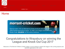 Tablet Screenshot of chilternscricket.org